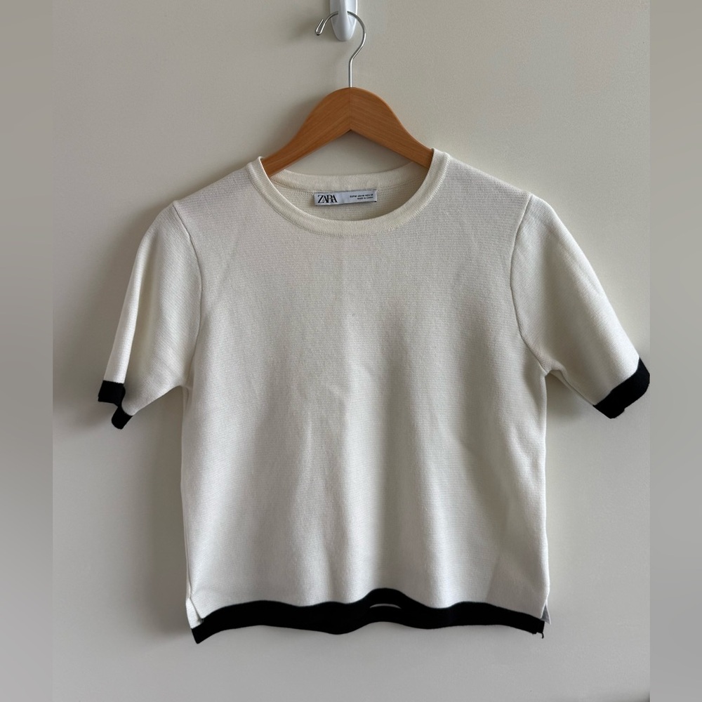 Zara Cream Knit Top